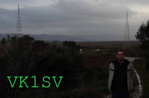 Dimitris VK1SV at the SRN NDB in Tasmania